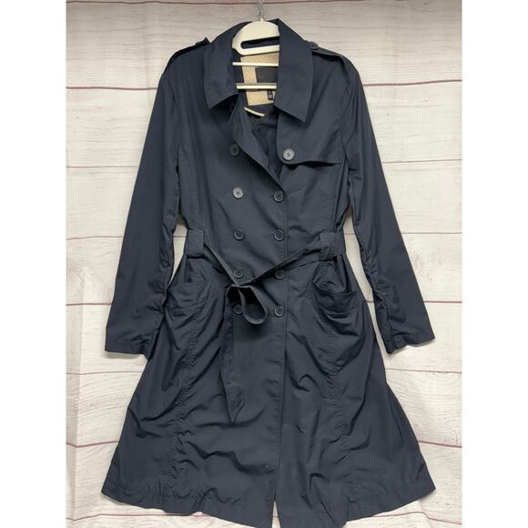 The Limited Jackets & Blazers - The limited navy blue trench coat jacket size L